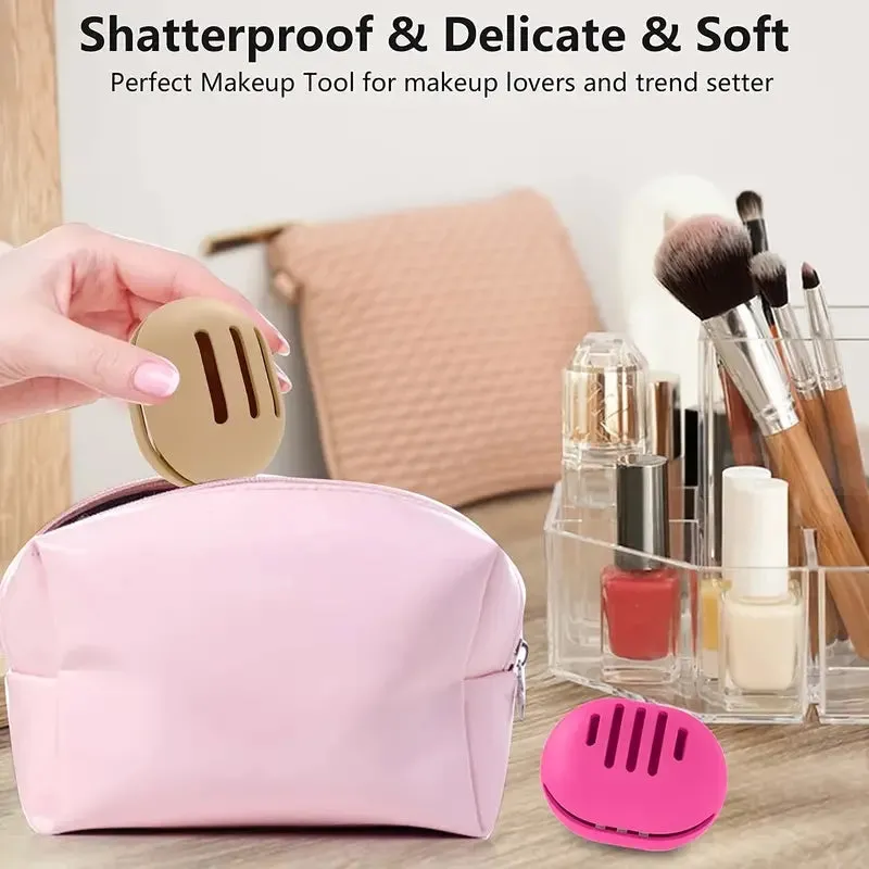 2-Pack: Silicone Makeup Sponge Holder Case