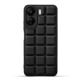 3D Grid Thread Design Silicone Phone Case Cover for Poco C65 5G