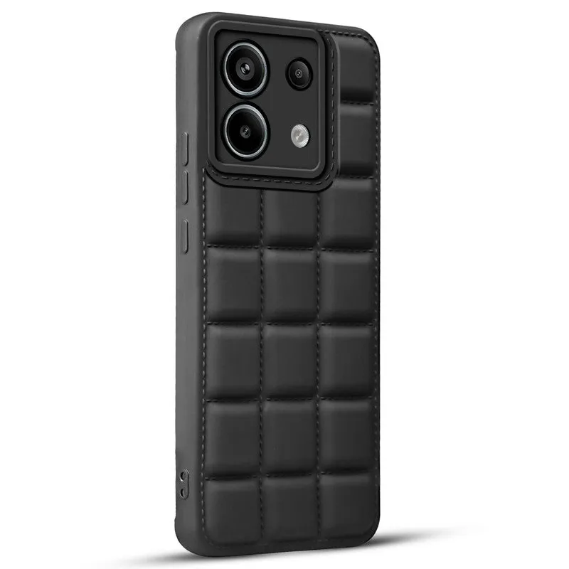 3D Grid Thread Design Silicone Phone Case Cover for Redmi Note 13 Pro 5G