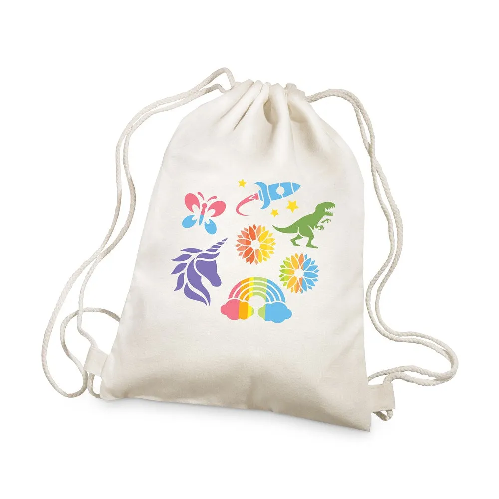 4M - KidzMaker - Stencil Backpack Printing