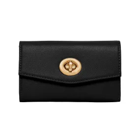 Accessorize London Women's Faux Leather Black Amy Wallet