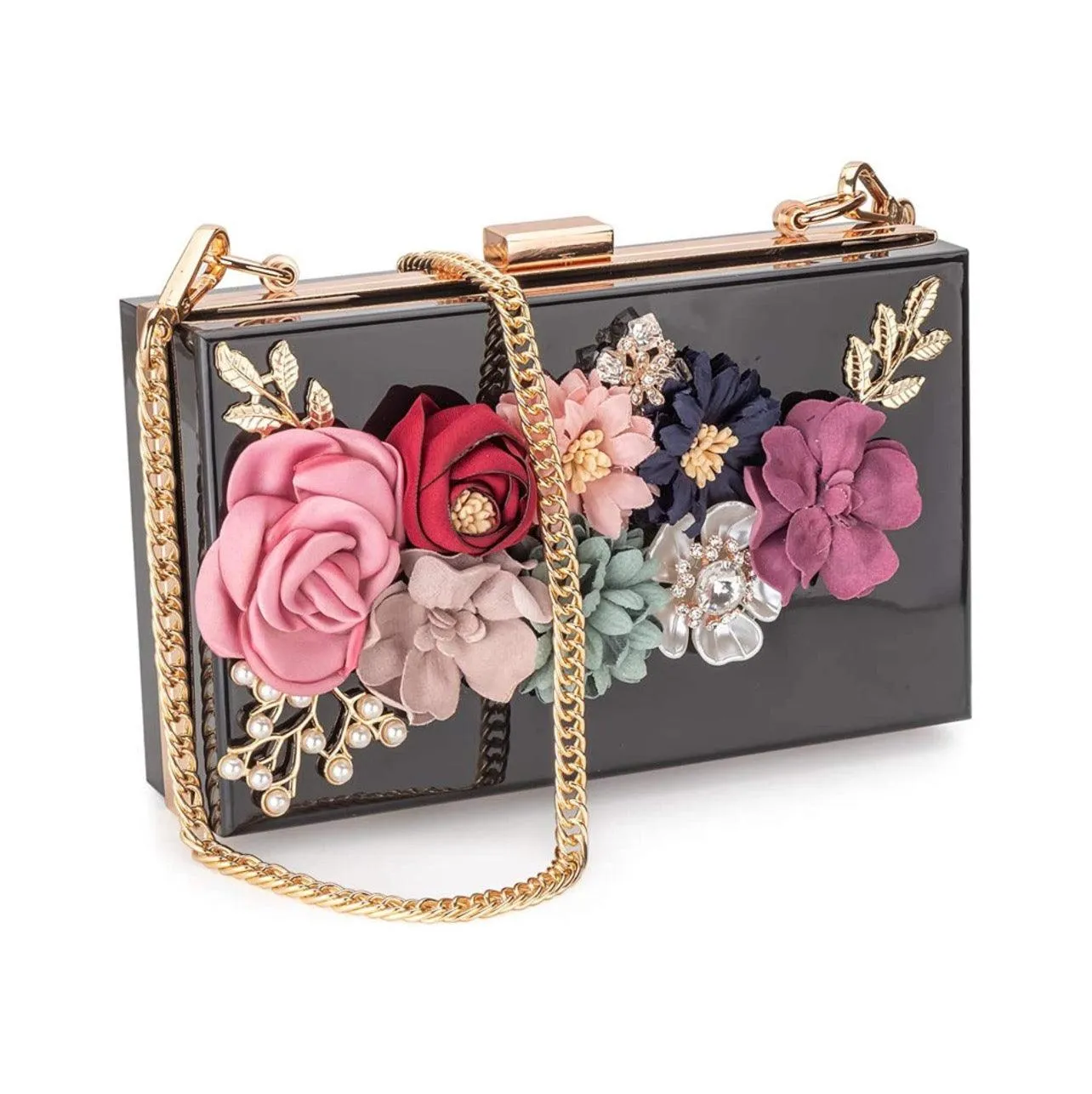 Acrylic Flower Clutch Unique Clutch