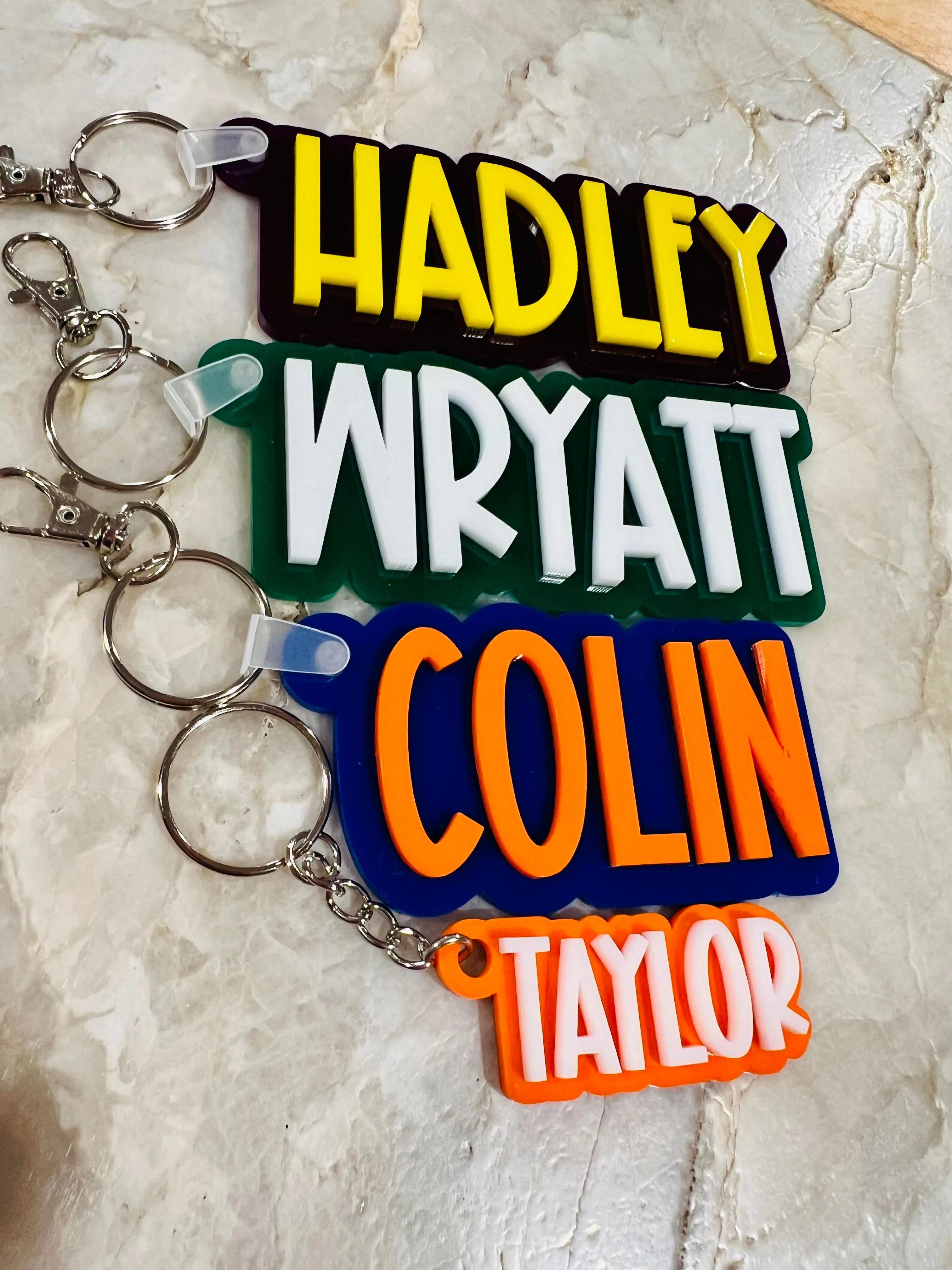 Acrylic Keychain/Bag Tag