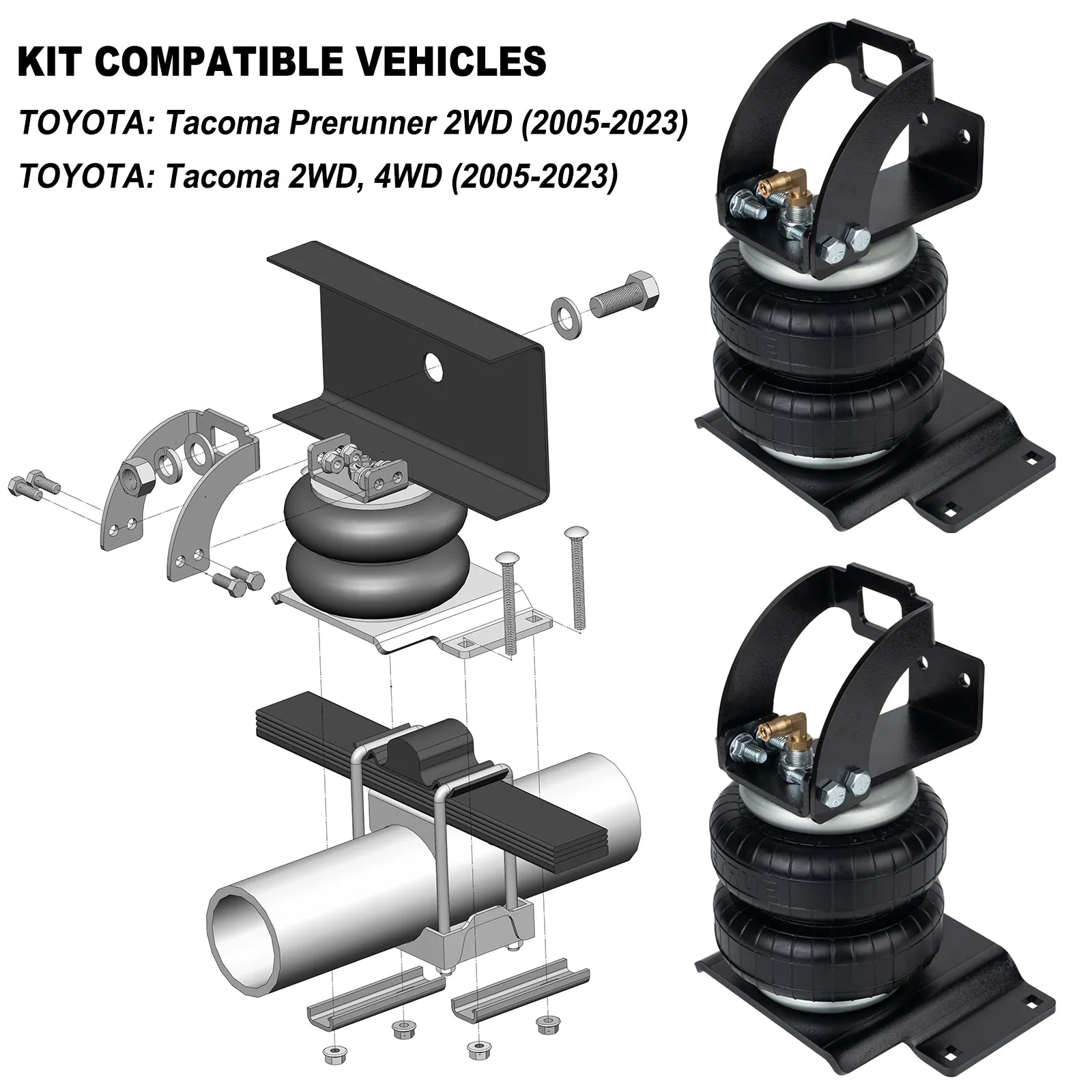 Air Suspension Kit for 2005-2023 Toyota Tacoma 2WD 4WD RAS2407