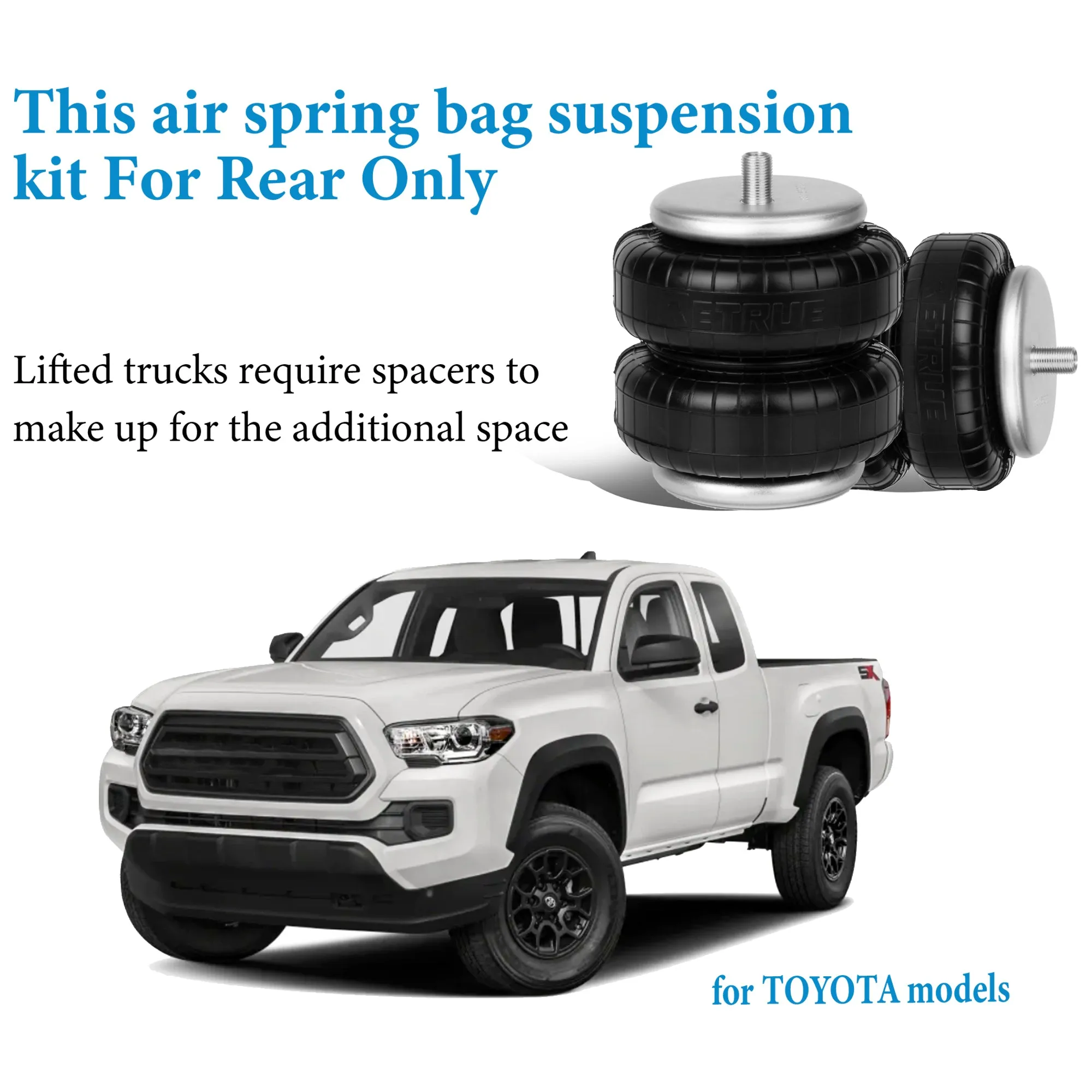 Air Suspension Kit for 2005-2023 Toyota Tacoma 2WD 4WD RAS2407