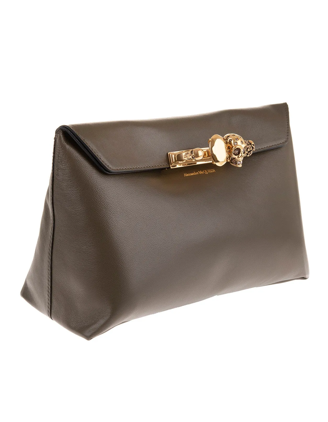 Alexander McQueen Four Ring Soft Clutch Bag