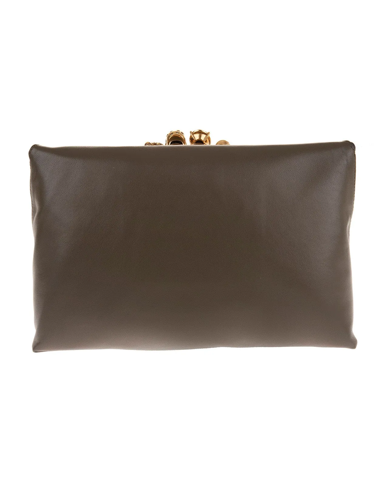 Alexander McQueen Four Ring Soft Clutch Bag