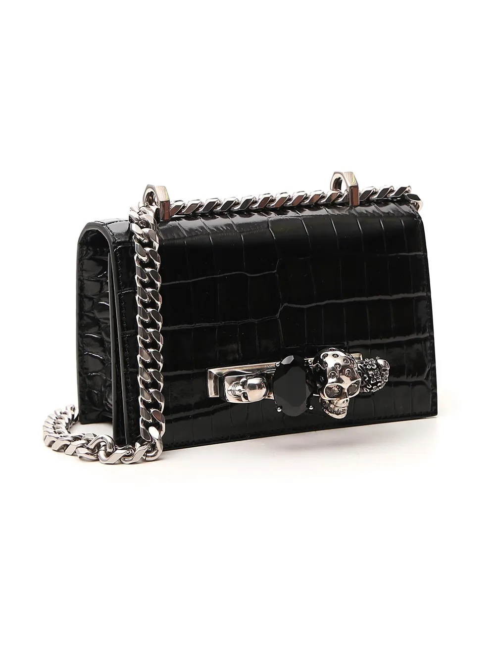 Alexander McQueen Mini Jewelled Satchel Bag