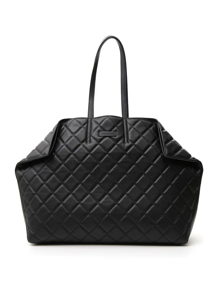 Alexander McQueen Quilted Butterfly Tote Bag