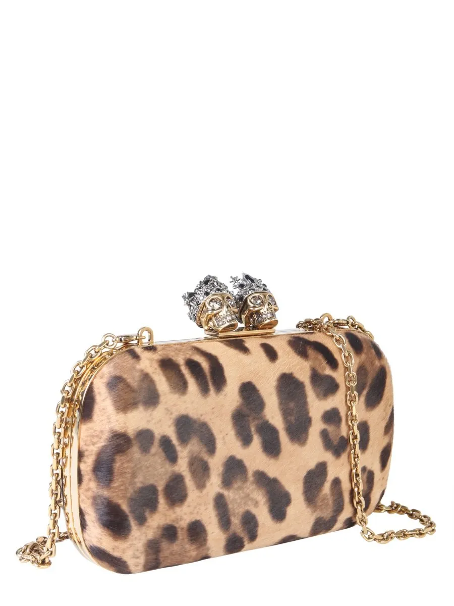 Alexander McQueen Skull Clasp Clutch Bag