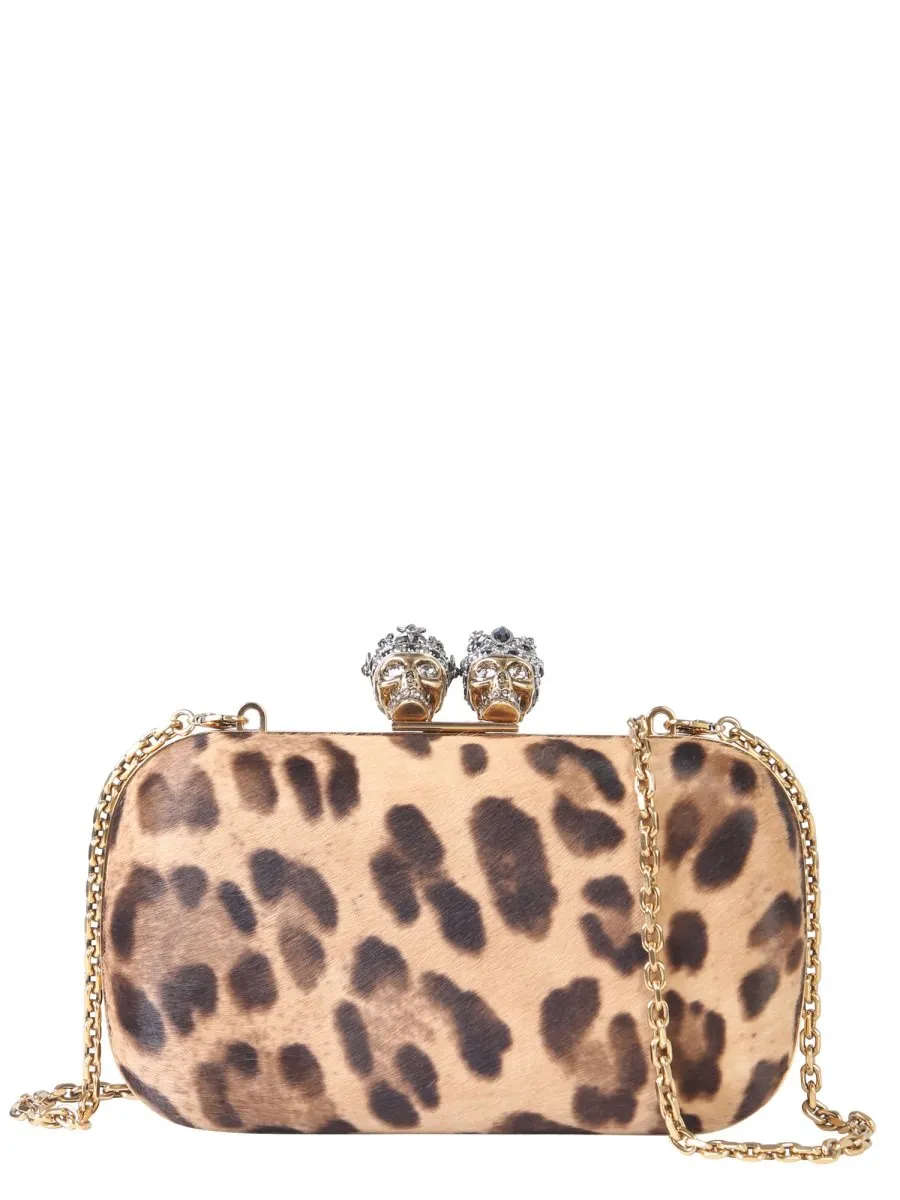 Alexander McQueen Skull Clasp Clutch Bag