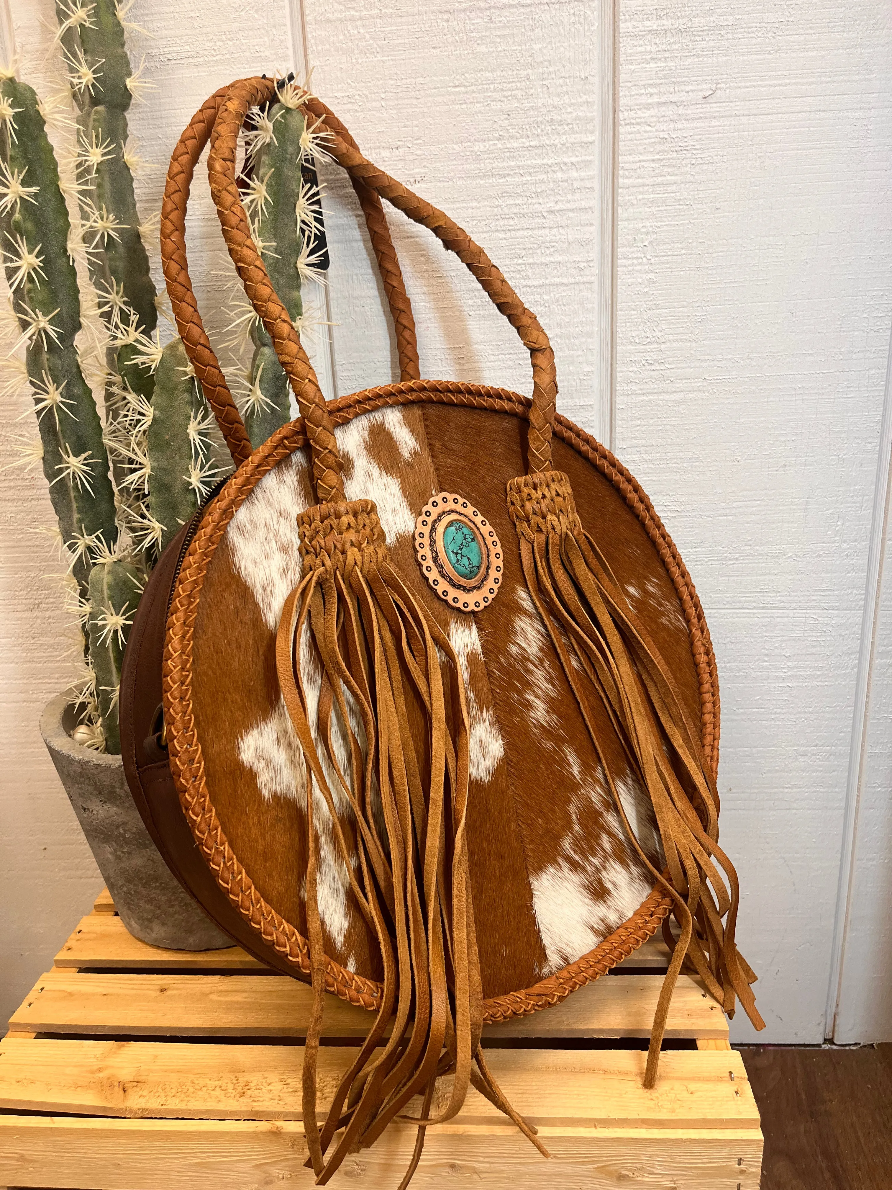 American Darling Cowhide Hair-On Tote Purse ADBGD161