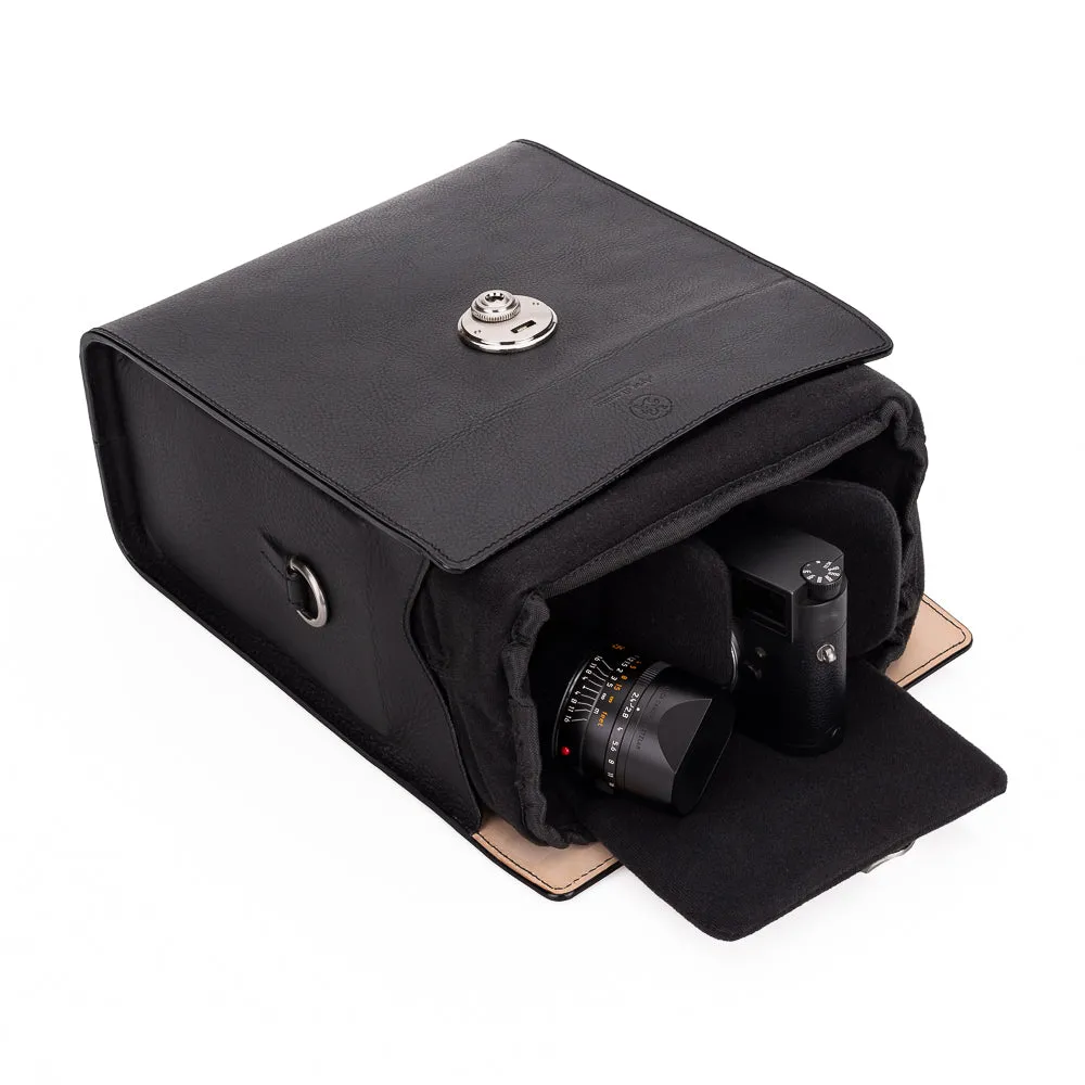 Arte di Mano Heritage Camera Bag - Minerva Black with Black Stitching