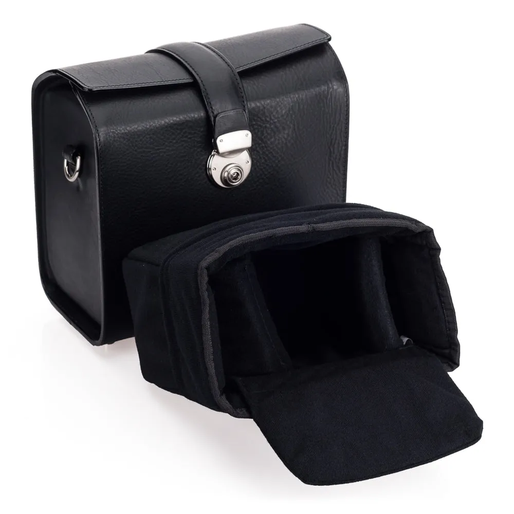 Arte di Mano Heritage Camera Bag - Minerva Black with Black Stitching