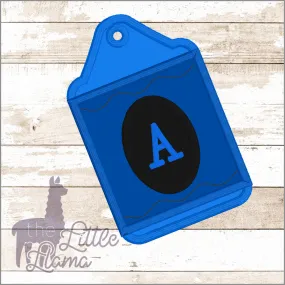 Bag Crayon Monogram Tag