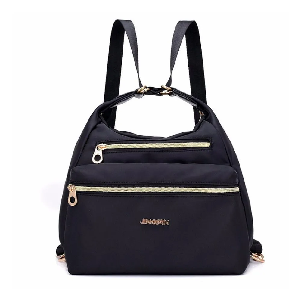 Bag with double zips - shoulder bag and backpack