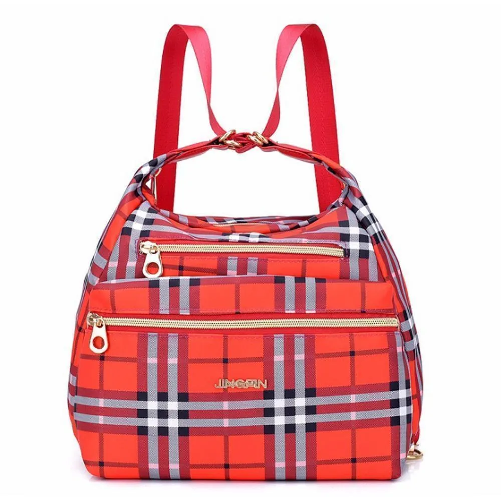 Bag with double zips - shoulder bag and backpack