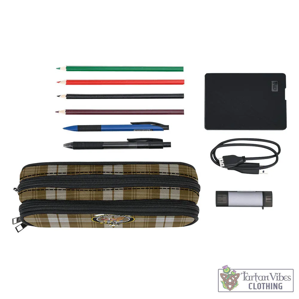 Baillie Dress Tartan Pen and Pencil Case with Family Crest