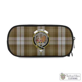 Baillie Dress Tartan Pen and Pencil Case with Family Crest