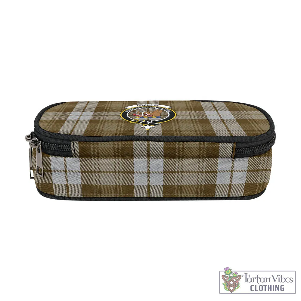 Baillie Dress Tartan Pen and Pencil Case with Family Crest