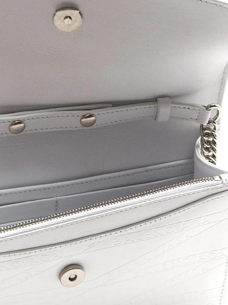 Balenciaga BB Embossed Logo Crossbody Bag