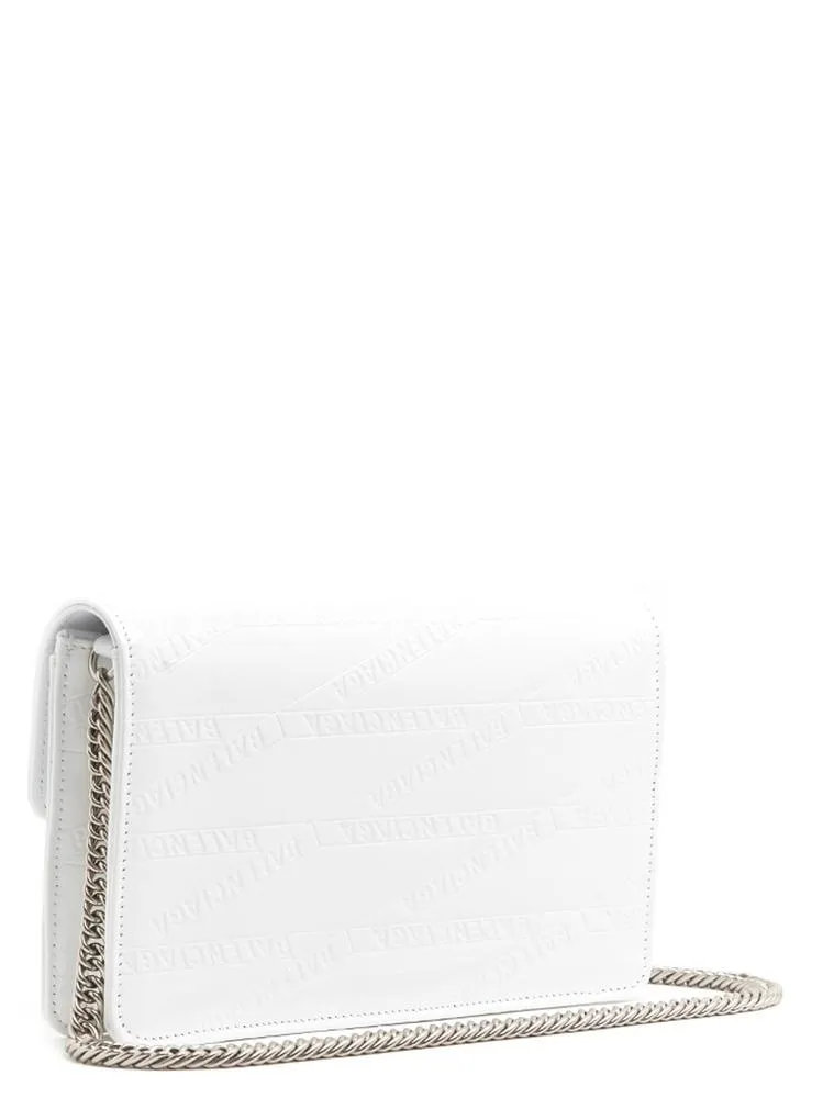 Balenciaga BB Embossed Logo Crossbody Bag