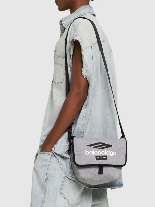 Balenciaga   Explorer cotton blend crossbody bag 