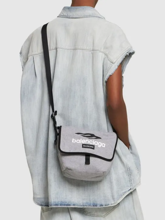 Balenciaga   Explorer cotton blend crossbody bag 