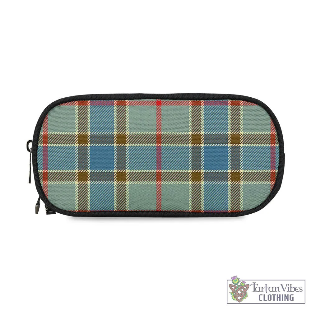 Balfour Blue Tartan Pen and Pencil Case