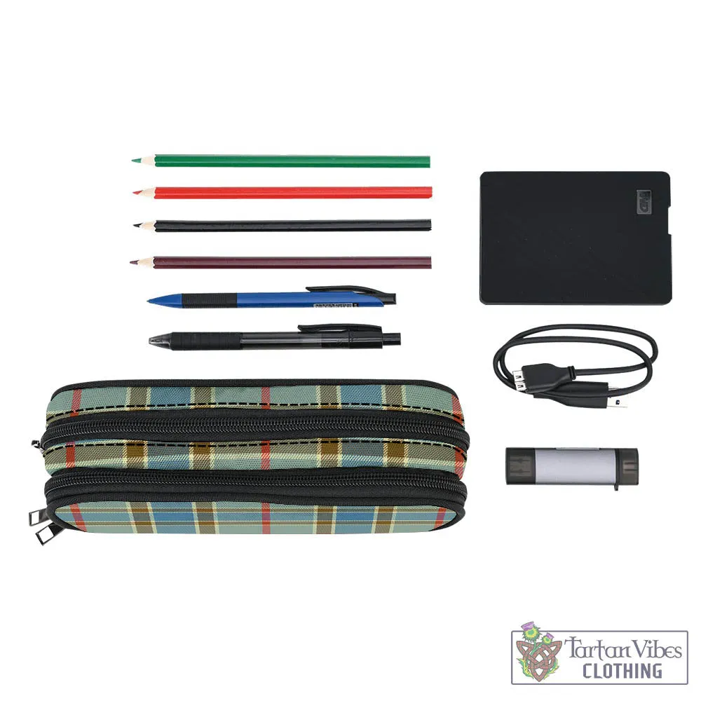 Balfour Blue Tartan Pen and Pencil Case