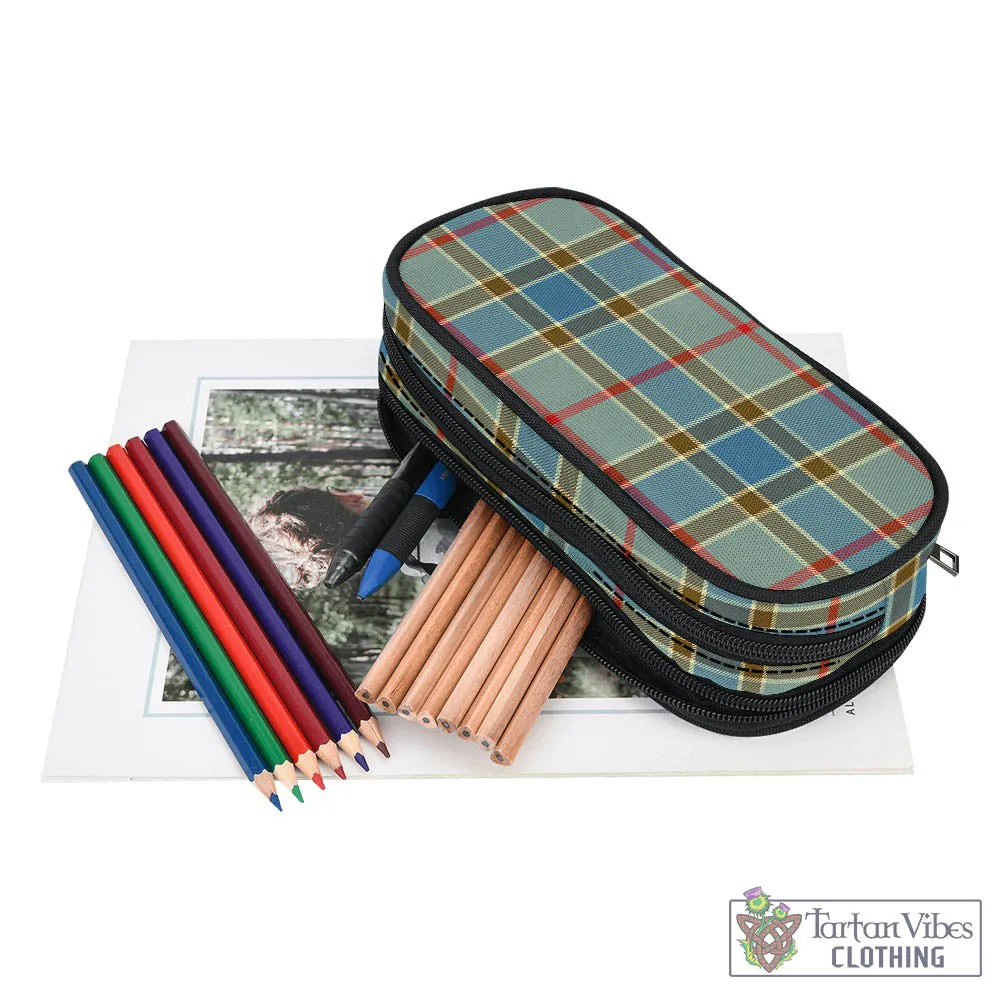 Balfour Blue Tartan Pen and Pencil Case