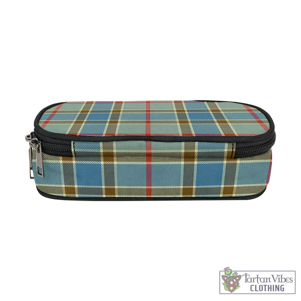 Balfour Blue Tartan Pen and Pencil Case