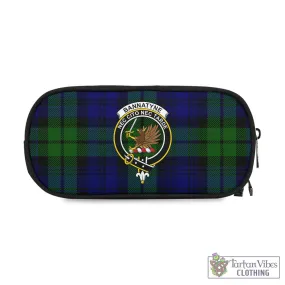 Bannatyne Tartan Pen and Pencil Case with Family Crest