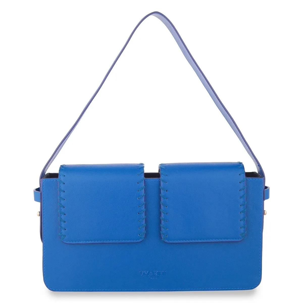 Basta- Double Flap Vegan Cactus Leather Shoulder Bag