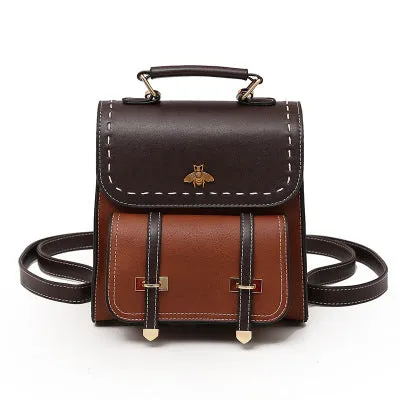 Belt Retro Ladies Casual Backpack