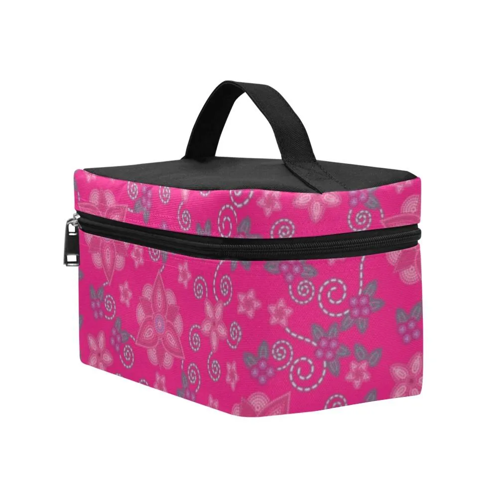 Berry Picking Pink Cosmetic Bag/Large