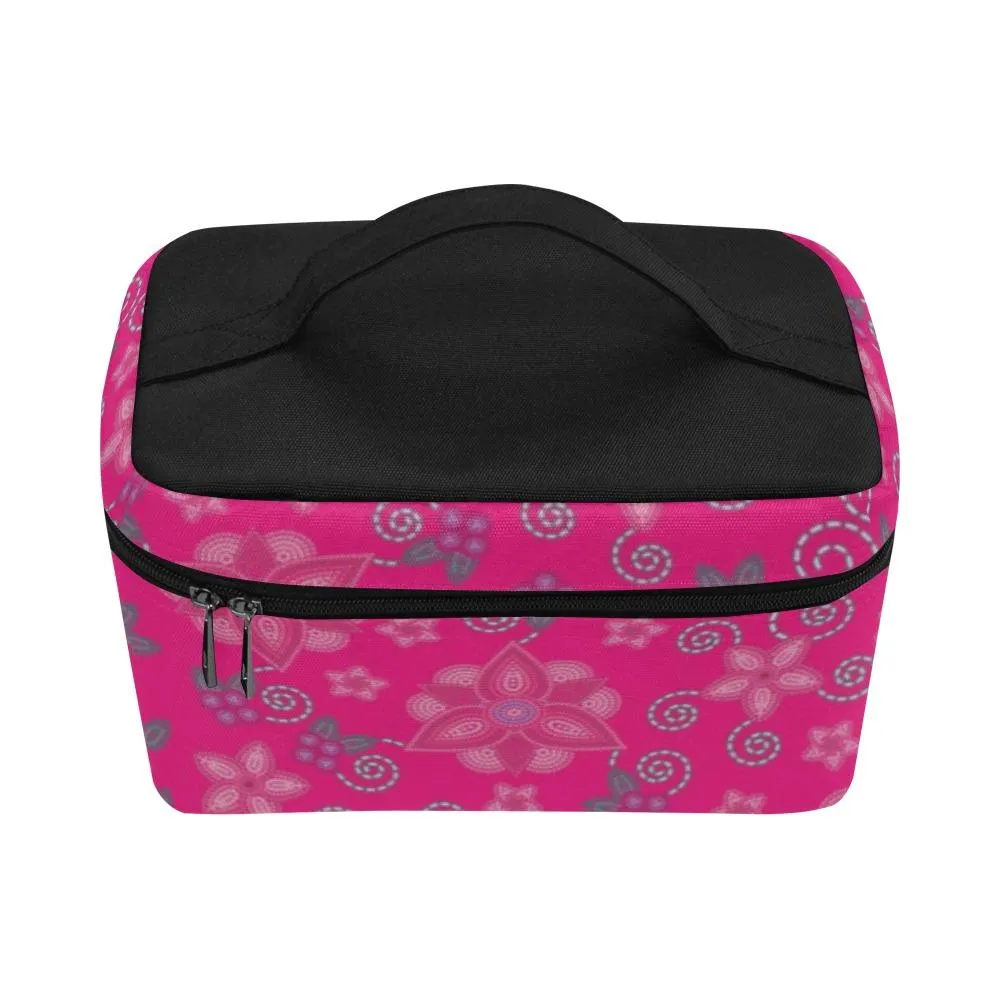 Berry Picking Pink Cosmetic Bag/Large