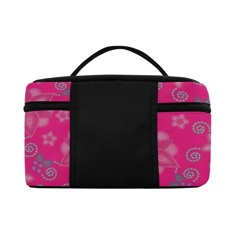 Berry Picking Pink Cosmetic Bag/Large