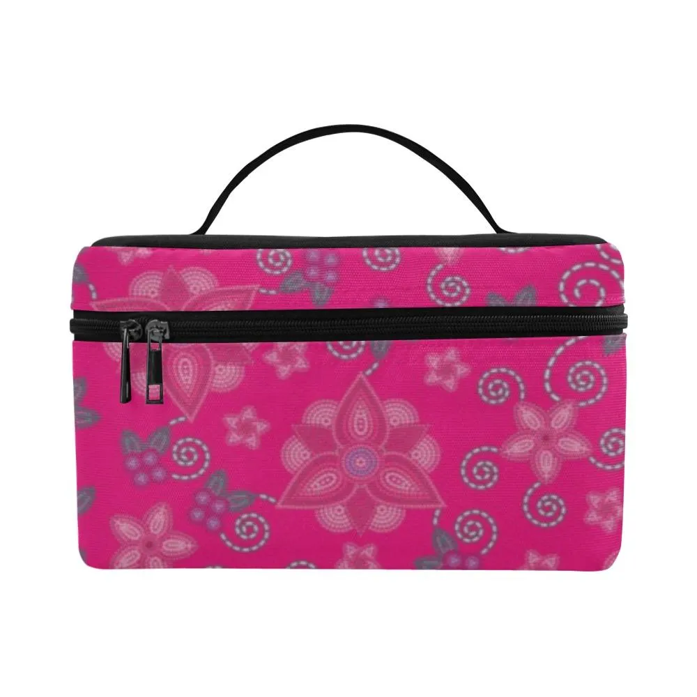 Berry Picking Pink Cosmetic Bag/Large