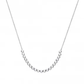 Bezel Set Half Tennis Necklace N4399