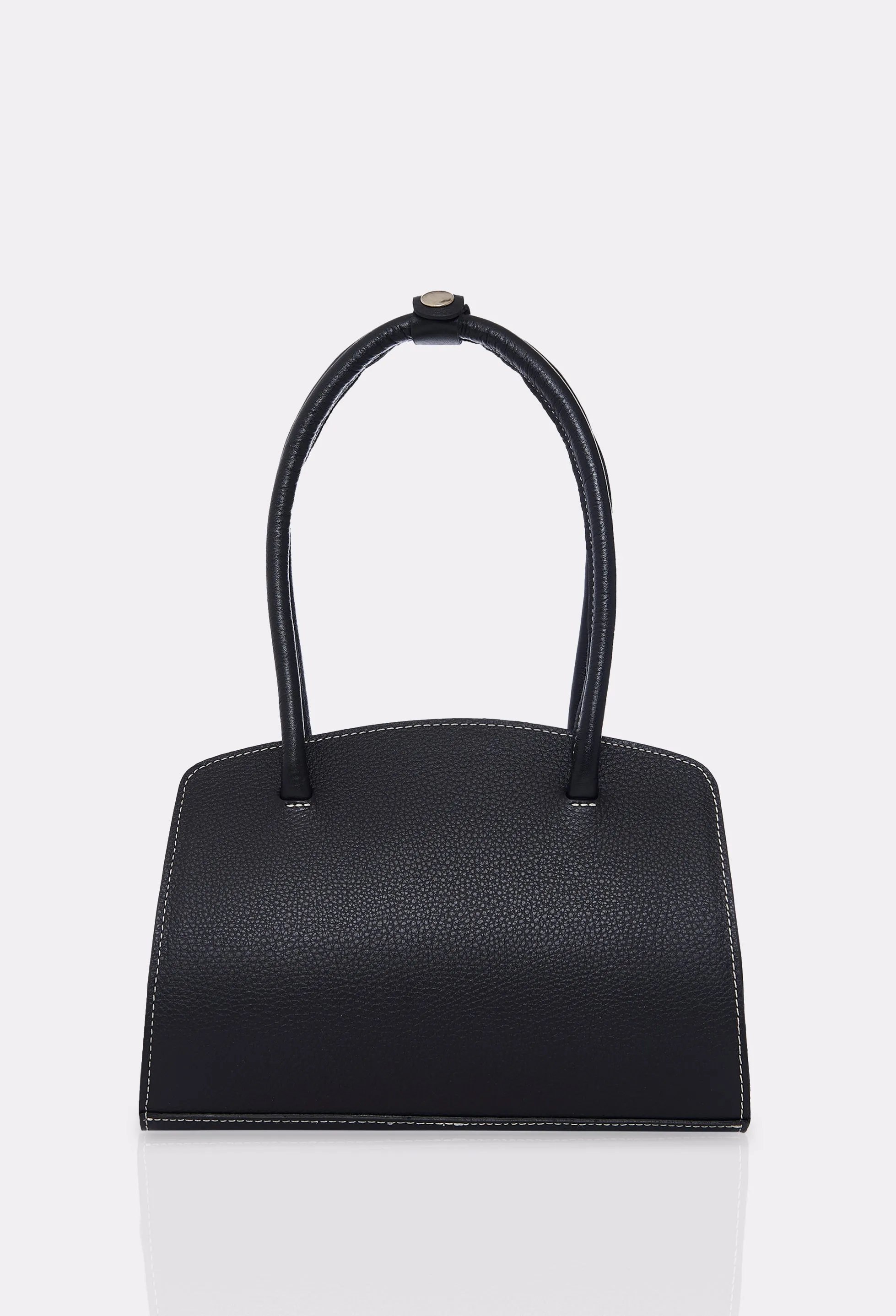 Black Leather Shoulder Bag Margot