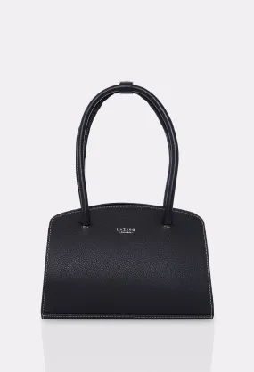 Black Leather Shoulder Bag Margot