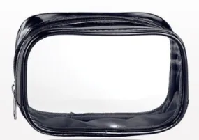 Black Metallic Cosmetic Bag