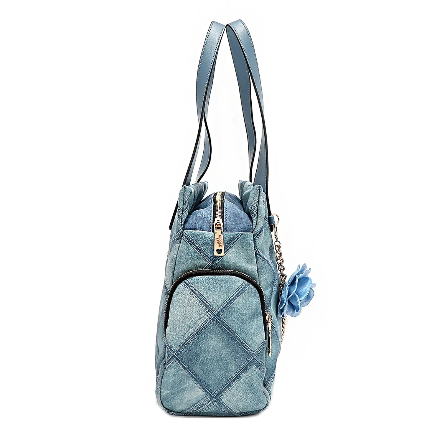 BLUE FLOWER HANDBAG