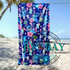 Blue guy blue Beach Towel