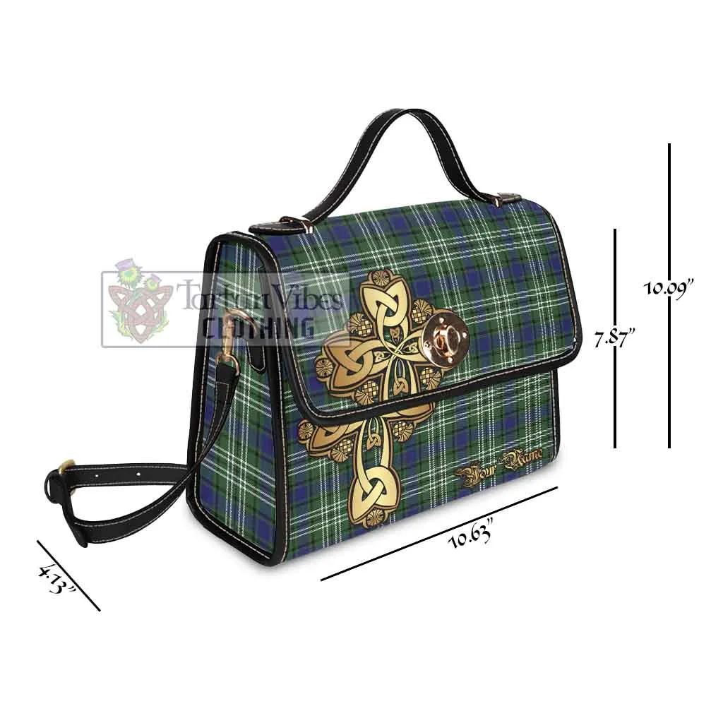 Blyth Tartan Waterproof Canvas Bag Golden Thistle Celtic Cross Style