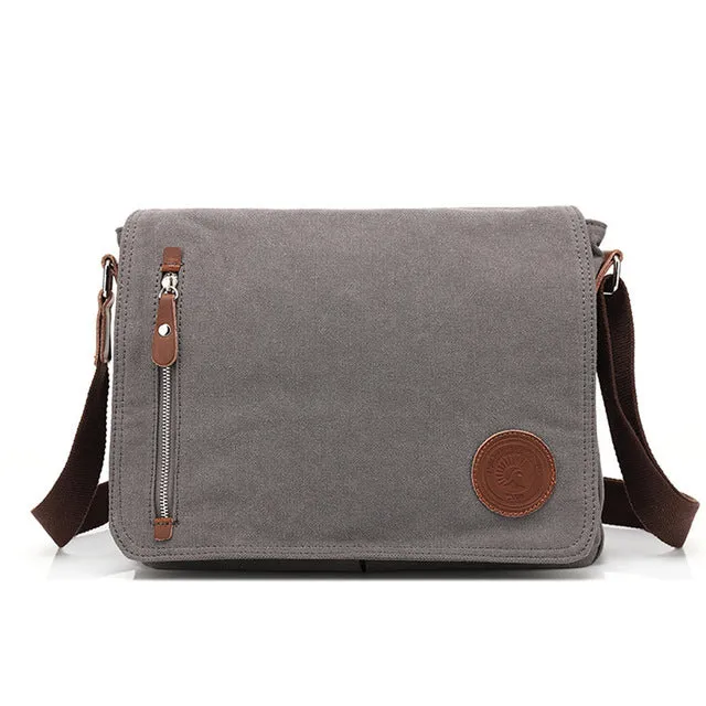 Boy's Canvas Crossbody Bag With Korean Casual