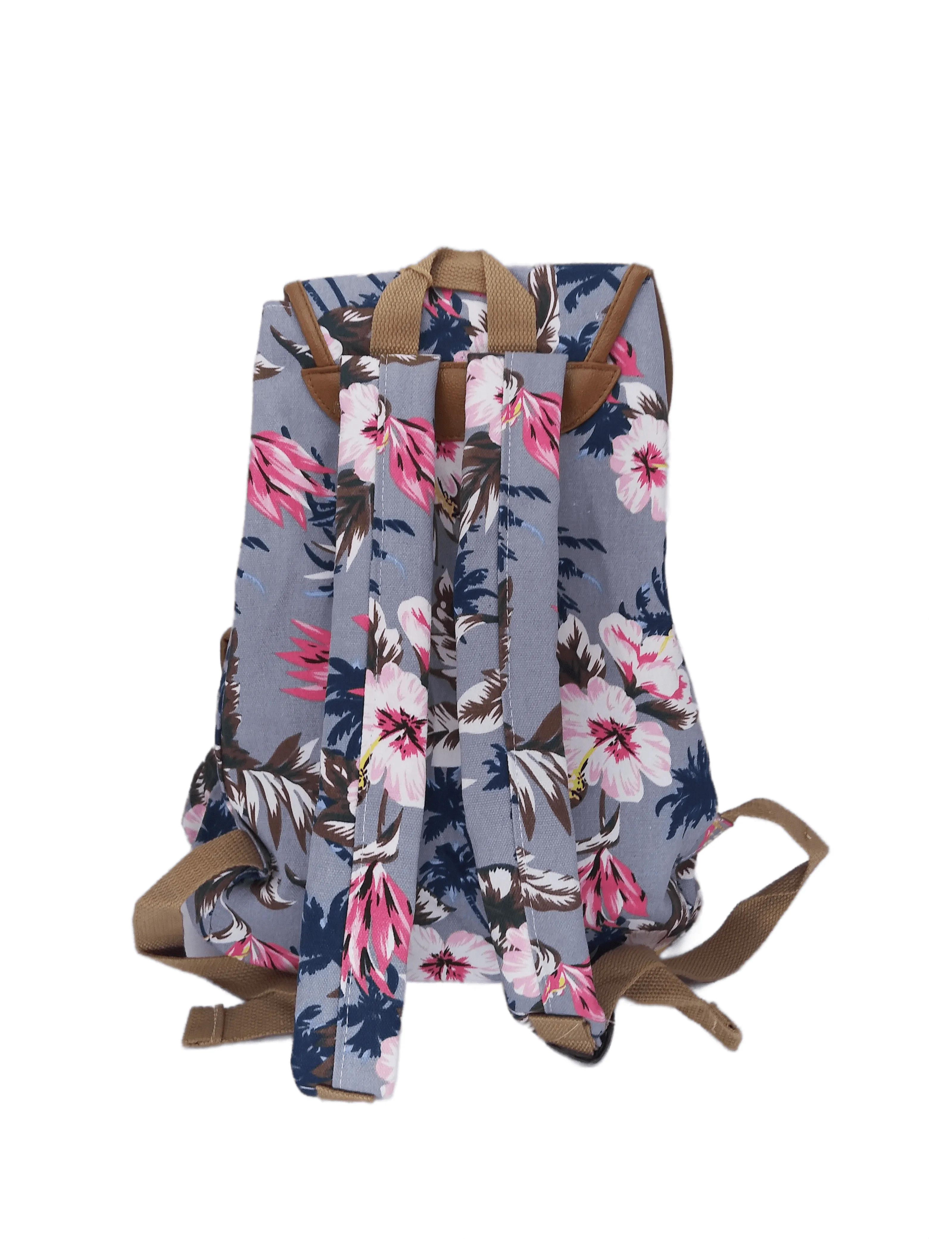 Bravo! Backpack Rucksack Drawstring (Bloom, Gray)