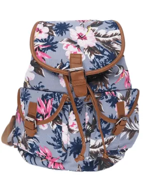 Bravo! Backpack Rucksack Drawstring (Bloom, Gray)