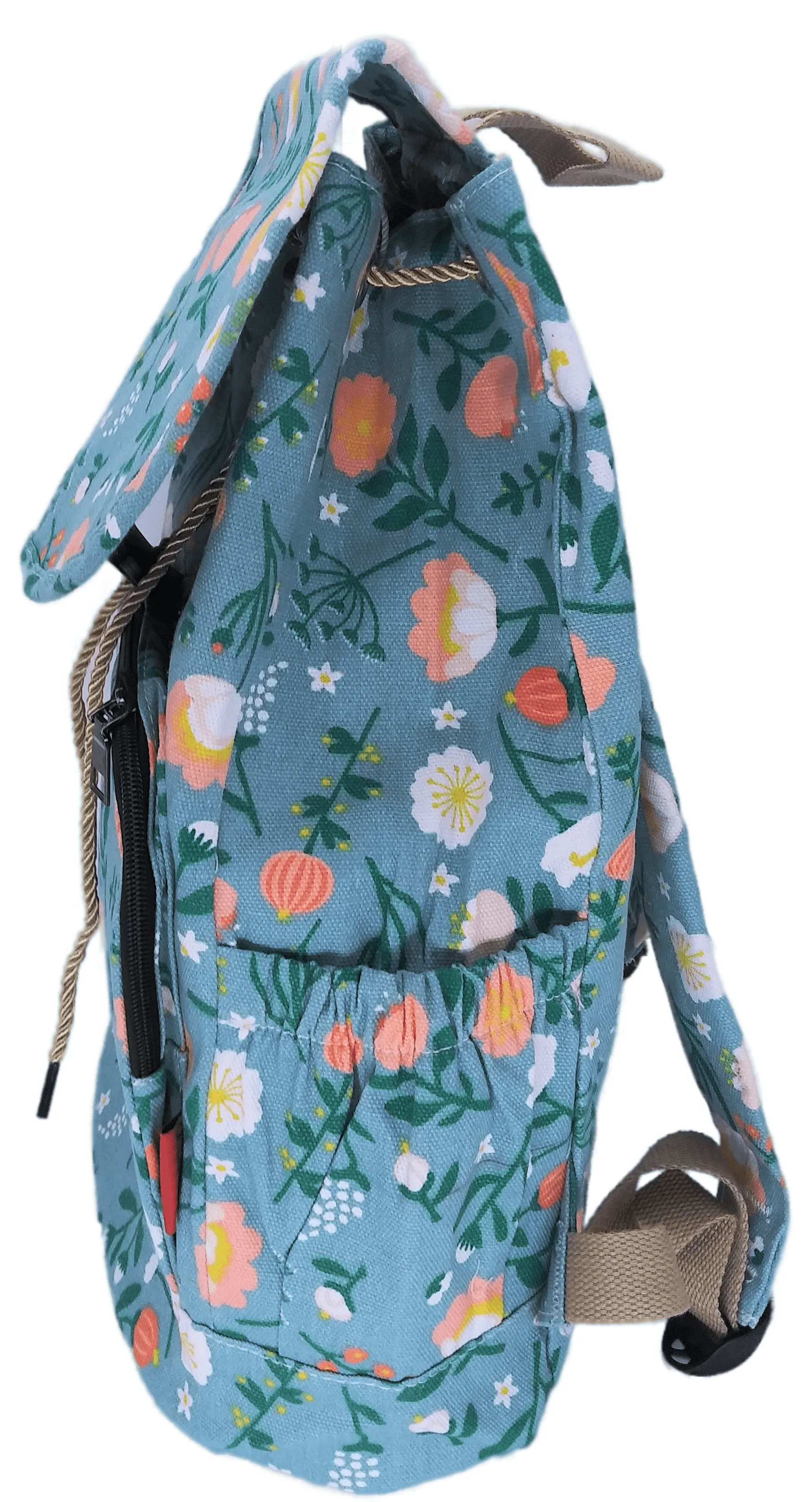 Bravo! Backpack Rucksack Drawstring (Daisy, Aqua 2)